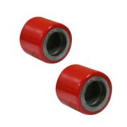 Колесо полиуретановое 80х70 мм без подшипника для тележек BF/DF-III/RHP/AC/DF/CW2/PWH (красное)